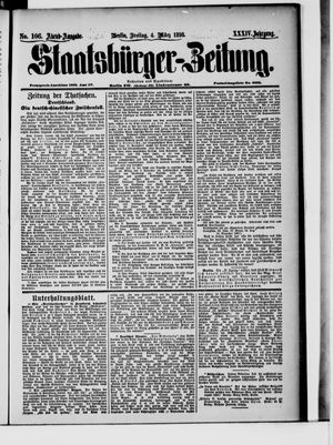 Staatsbürger-Zeitung on Mar 4, 1898