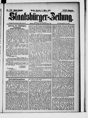 Staatsbürger-Zeitung vom 08.03.1898