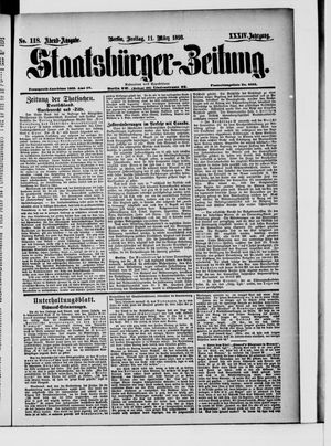 Staatsbürger-Zeitung vom 11.03.1898