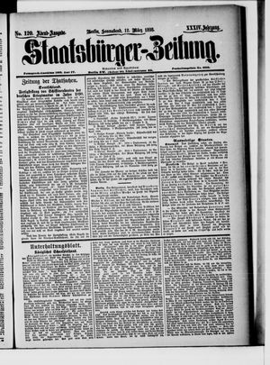 Staatsbürger-Zeitung on Mar 12, 1898