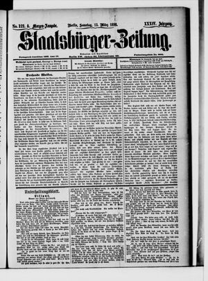 Staatsbürger-Zeitung on Mar 13, 1898
