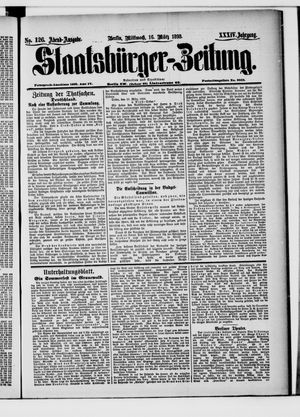 Staatsbürger-Zeitung on Mar 16, 1898