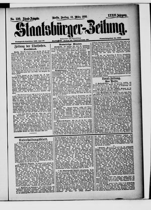 Staatsbürger-Zeitung on Mar 18, 1898