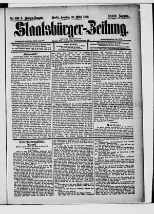 Staatsbürger-Zeitung on Mar 20, 1898