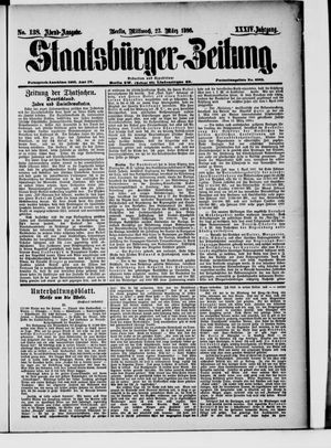 Staatsbürger-Zeitung on Mar 23, 1898