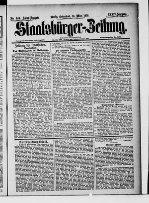 Staatsbürger-Zeitung vom 26.03.1898