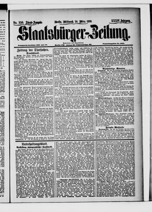 Staatsbürger-Zeitung on Mar 30, 1898