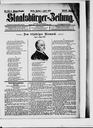 Staatsbürger-Zeitung vom 01.04.1898