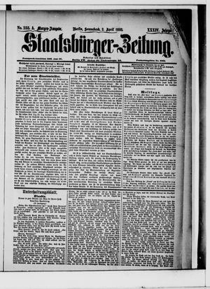 Staatsbürger-Zeitung on Apr 2, 1898