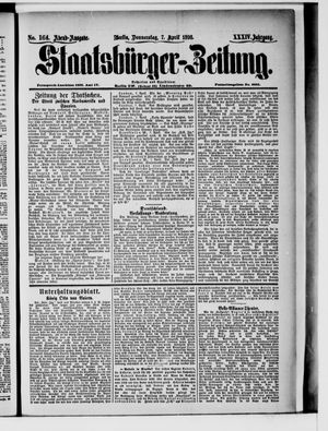 Staatsbürger-Zeitung on Apr 7, 1898