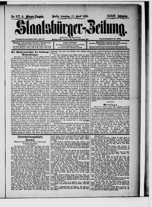 Staatsbürger-Zeitung on Apr 17, 1898