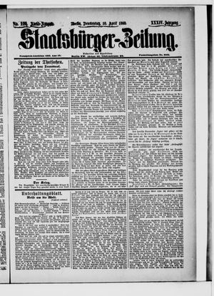 Staatsbürger-Zeitung on Apr 28, 1898