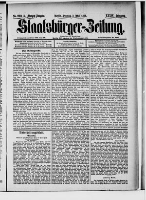 Staatsbürger-Zeitung on May 3, 1898