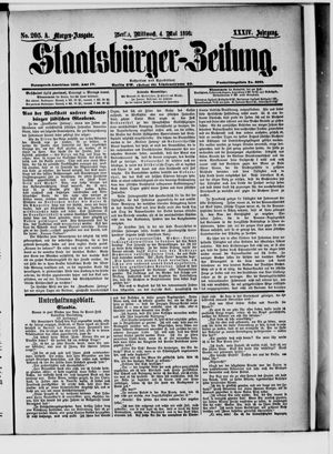 Staatsbürger-Zeitung on May 4, 1898