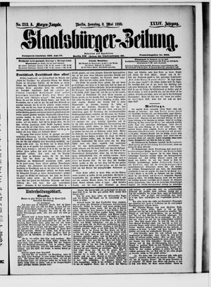 Staatsbürger-Zeitung on May 8, 1898