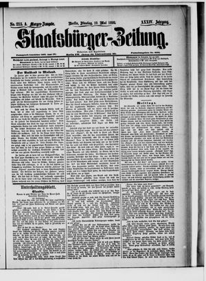 Staatsbürger-Zeitung vom 10.05.1898