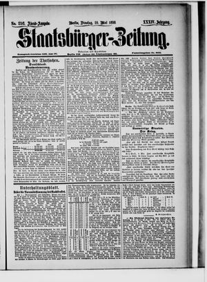 Staatsbürger-Zeitung vom 10.05.1898