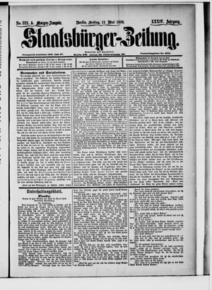 Staatsbürger-Zeitung vom 13.05.1898