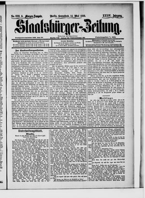 Staatsbürger-Zeitung vom 14.05.1898
