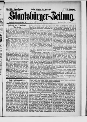 Staatsbürger-Zeitung on May 16, 1898