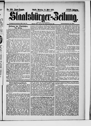 Staatsbürger-Zeitung vom 16.05.1898
