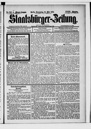 Staatsbürger-Zeitung on May 26, 1898