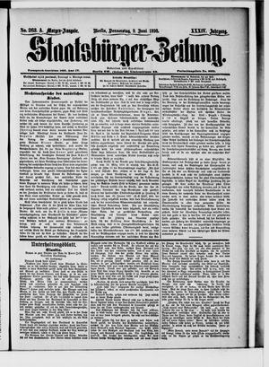 Staatsbürger-Zeitung vom 09.06.1898