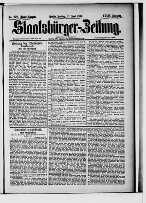 Staatsbürger-Zeitung vom 17.06.1898