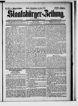Staatsbürger-Zeitung vom 23.06.1898