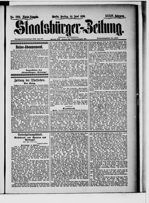 Staatsbürger-Zeitung vom 24.06.1898