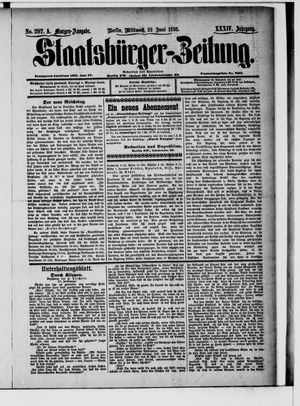 Staatsbürger-Zeitung on Jun 29, 1898