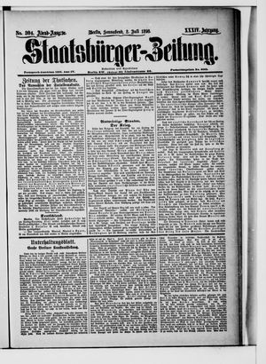 Staatsbürger-Zeitung on Jul 2, 1898