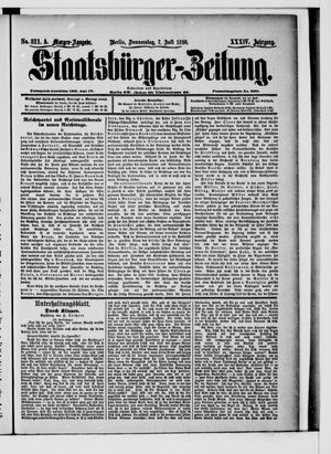 Staatsbürger-Zeitung vom 07.07.1898