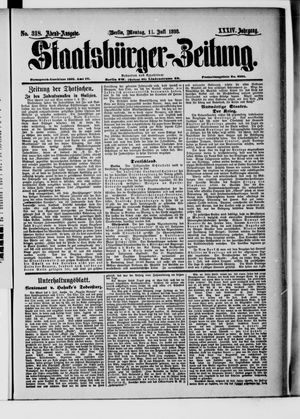 Staatsbürger-Zeitung vom 11.07.1898