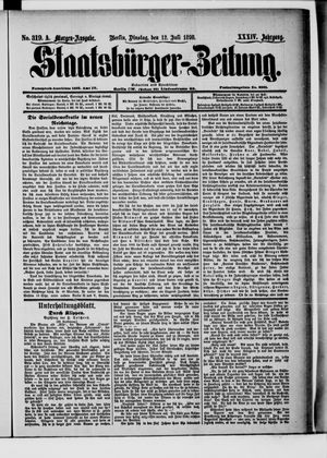 Staatsbürger-Zeitung on Jul 12, 1898