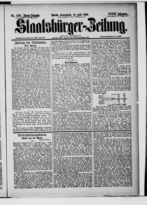 Staatsbürger-Zeitung vom 16.07.1898
