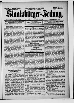 Staatsbürger-Zeitung vom 21.07.1898