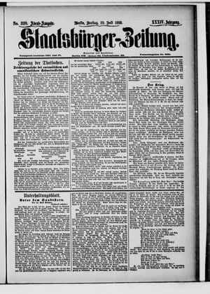 Staatsbürger-Zeitung vom 22.07.1898