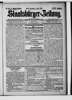 Staatsbürger-Zeitung on Jul 24, 1898