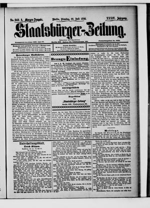 Staatsbürger-Zeitung vom 26.07.1898