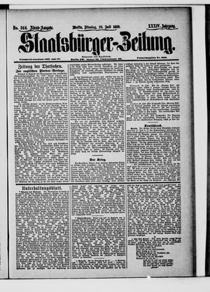 Staatsbürger-Zeitung vom 26.07.1898