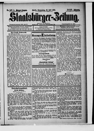 Staatsbürger-Zeitung vom 28.07.1898