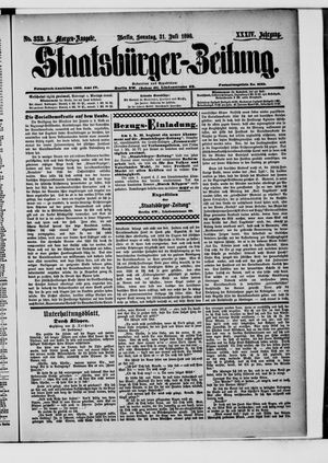 Staatsbürger-Zeitung vom 31.07.1898