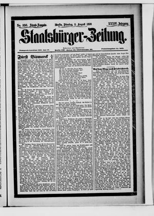 Staatsbürger-Zeitung vom 02.08.1898