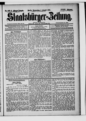 Staatsbürger-Zeitung vom 04.08.1898
