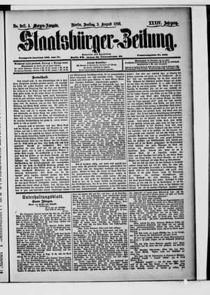 Staatsbürger-Zeitung vom 05.08.1898