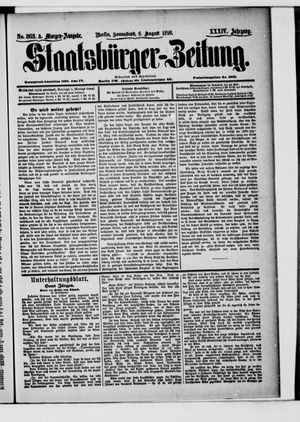 Staatsbürger-Zeitung vom 06.08.1898