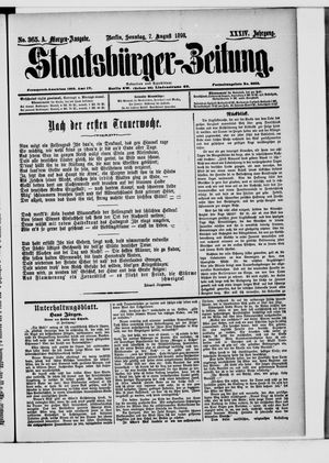Staatsbürger-Zeitung vom 07.08.1898