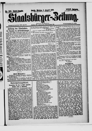 Staatsbürger-Zeitung vom 08.08.1898
