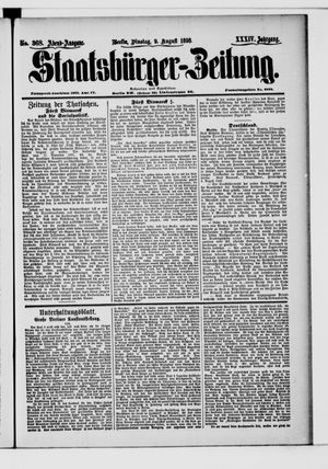 Staatsbürger-Zeitung vom 09.08.1898